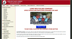 Desktop Screenshot of lonewolfblues.com